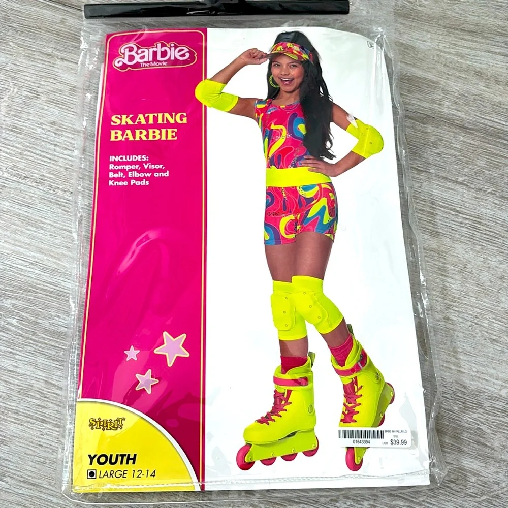 Barbie the Mvie Skating Barbie Halloween Costume size Youth L (12-14)